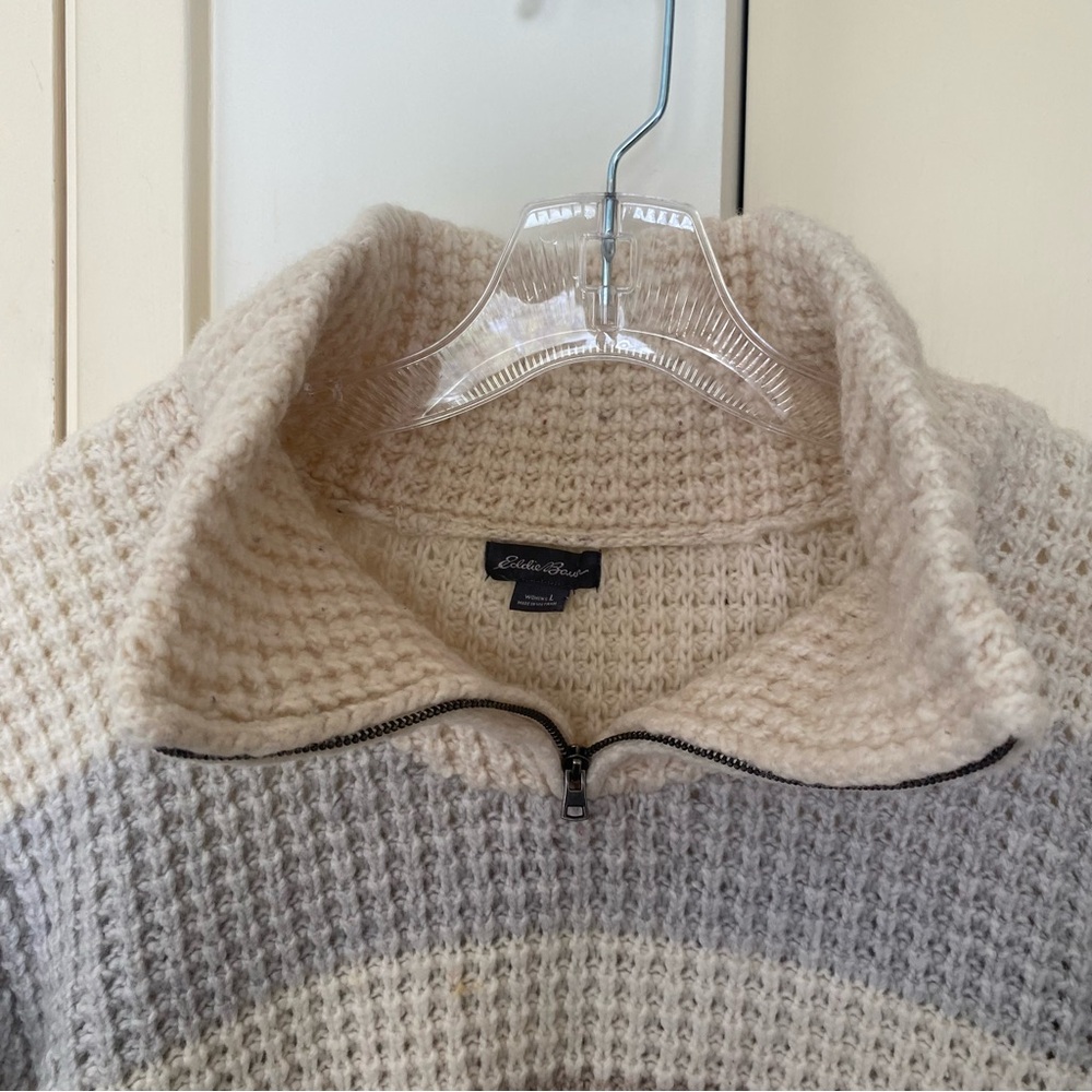 Eddie Bauer Wool Blend Knit Striped Sweater - Picture 9 of 11